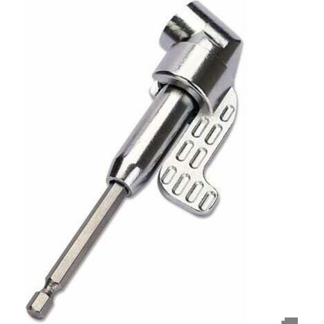 Renvoi d'angle pour perceuse - Unbrand - Angle droit 105 degrés - Tige hexagonale 1/4" - Acier inoxydable (1/5)