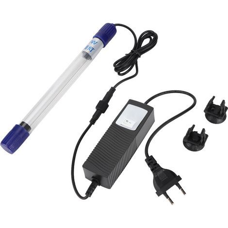 Lampe de nettoyage UV pour Aquarium, élimination des algues sous-marines, lumière d'eau, prise ue, 220V (1/5)
