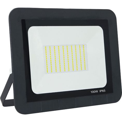 Projecteur LED SMD 100W 6500K 120° IP65 noir Polux (1/4)