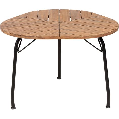 Garden Dining Table VARENNA 106 cm 103 cm Acacia Wood Brown (1/5)
