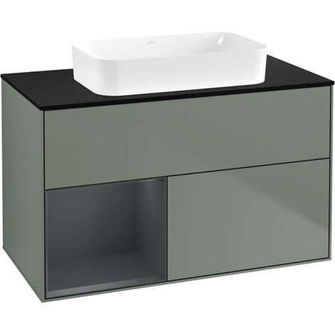 Villeroy & Boch F652HGGM Meuble sous-lavabo Finion F65 (1/2)