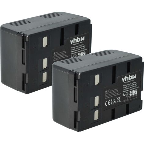 vhbw 2x Akku kompatibel mit METZ 9747, 9745, 9783, 9748 Videokamera Camcorder (4000 mAh, 4,8 V, NiMH) (1/5)