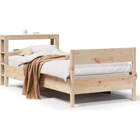 Maison Exclusive - Massivholzbett ohne Matratze 75x190 cm Kiefern