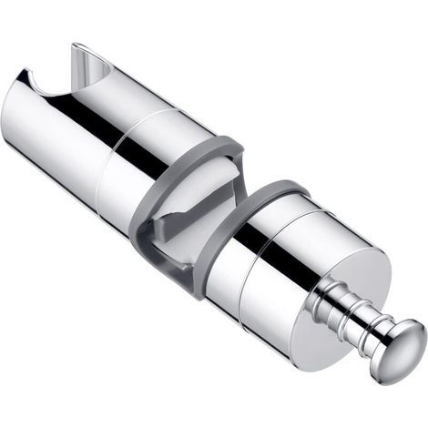 Universal Shower Head Holder Slide Bar 20-25 mm Adjustable Shower Holder for Hand Shower or Shower Head for Bathroom 360° Rotation High-Quality Chrome-Plated ABS Plastic (1/5)