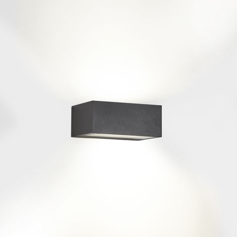 LEDs C4 Nemesis LED 90x220mm Outdoor LED Up Down Light Urban Grey, Opal IP65 17.5W 2700K (1/2)