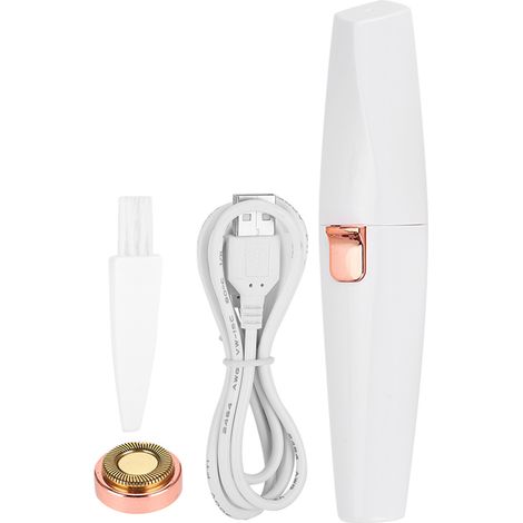 Mini rasoir USB rouge à lèvres portable, épilateur électrique pour sourcils et visage, outil de rasage féminin (1/5)