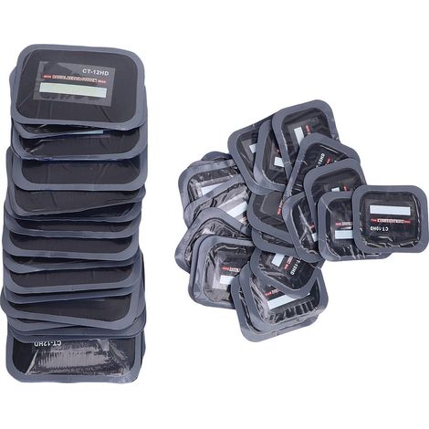 Kit di riparazione forature radiali 4.7, 40 pezzi, toppe per pneumatici da 2,56 x 3,15 pollici, per trattori, rimorchi, ATV, UTV. (1/5)
