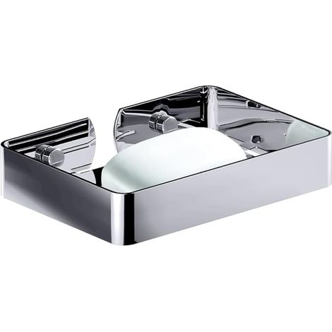 Porte - savon de douche 304 en acier inoxydable boîte de saponium bac d'archivage porte - éponge mural (argent) (1/5)