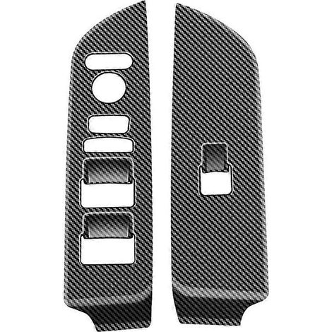 Guarnición de panel de mando de lève-vitre pour Honda, fibra de carbonato, conducto de derecho. (1/5)