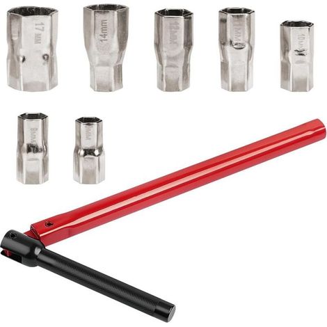 Clé Robinet, Cle pour Robinet Evier, Outil pour L'installation de Robinet 8-17mm, Clé à Écrou pour Robinet, Cle Lavabo pour la Réparation des Robinets pour Salle de Bain, Cuisine (1/4)