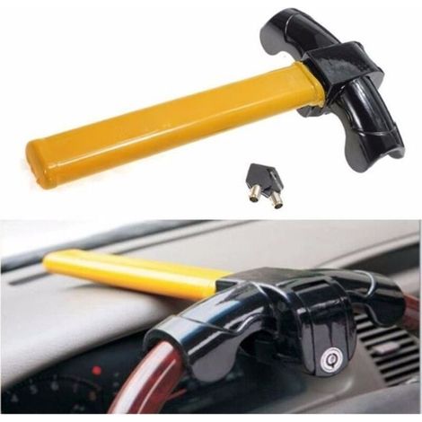 Generic Universel Canne Antivol Bloque Cadenas Sécurité Volant Blocage LOCK Auto Voiture (1/3)