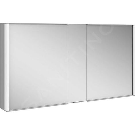 Keuco Royal Match - Armoire de toilette avec éclairage LED, 1300x700x160 mm, argent anodisé 12805171311 (1/5)
