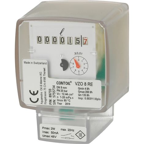 Compteur fioul VZO8 -RE 0,00311