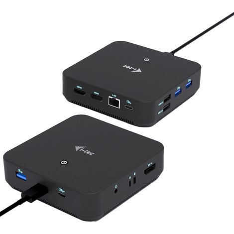 i-tec USB-C DP Dual HDMI Docking Station with Power Delivery 100 W (1/4)