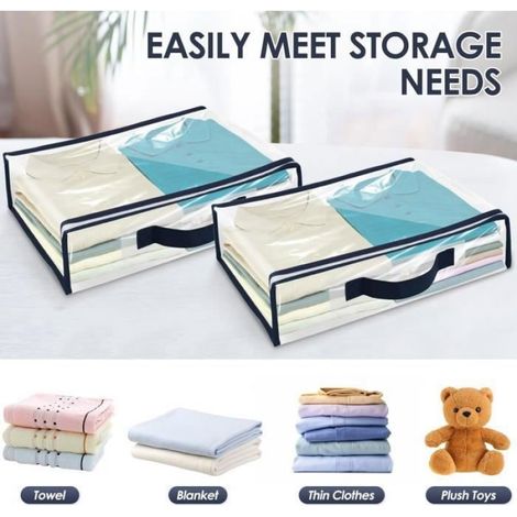 Sacs de rangement - Non spcifi - 6 pices - PVC transparent - Impermables - 40x30x10 cm Transparent Transparent SAC A SAC (1/4)
