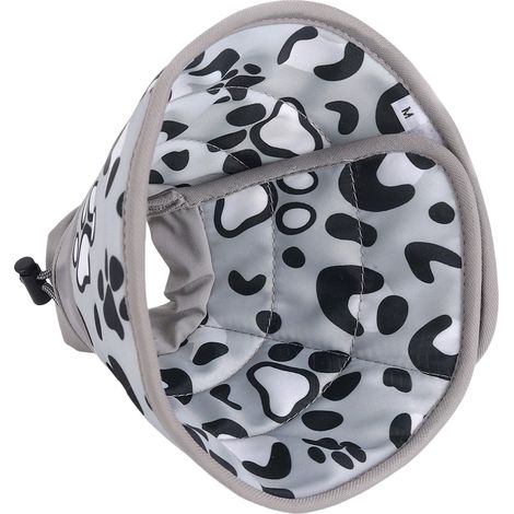 Collerette Chat - Anti Léchage Réglable avec Cordon Élastique et Fermeture Velcro - Pour Cicatrisation Post-Chirurgicale et Protection Cutanée - Taille M