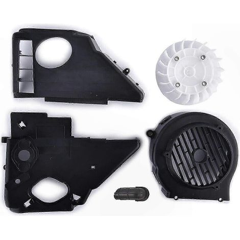 Kit de refroidissement par air pour moteur GY6 150 cm³ avec ventilateur et couvercle pour scooter (1/5)