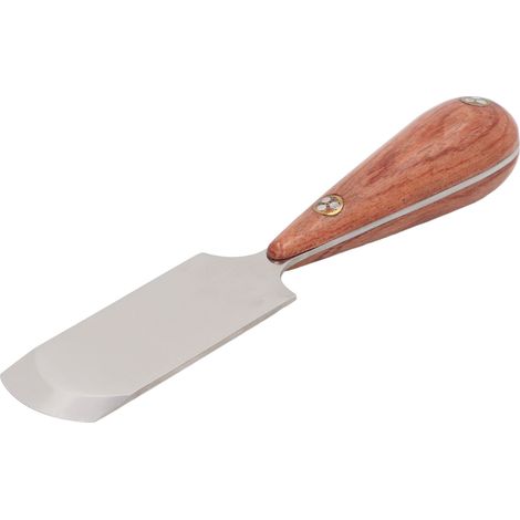 Couteau à cuir à lame courbe, trancheur de cuir professionnel, outil de bricolage pour maroquinerie, coupeur artisanal avec manche en bois (1/5)