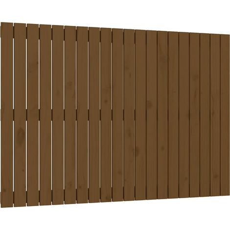 Maison Exclusive - Cabecero cama pared madera maciza pino marrón