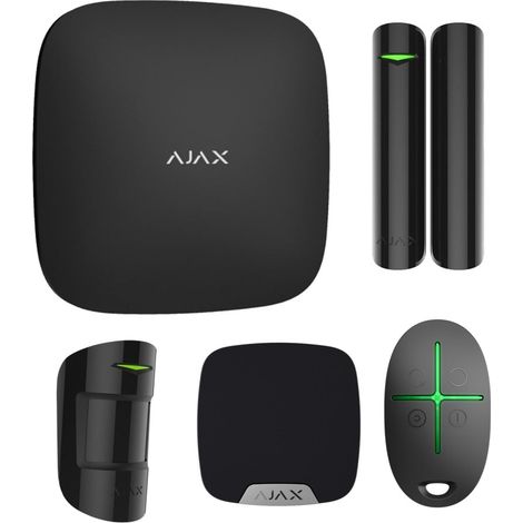 ALARME AJAX STARTERKIT + SIRENE INTERIEUR NOIR