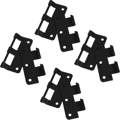 SHINEOFI Lot de 4 petites charnières en fer pour boîte, porte amovible à soulever avec (1/5)