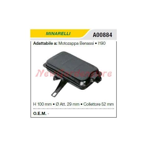 Marmitta silenziatore MINARELLI motozappa BENASSI I190 A00884