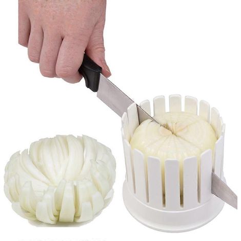 Ensemble d'oignons fleuris avec éplucheur et hachoir à oignons pour ustensiles de cuisine durables (1/4)
