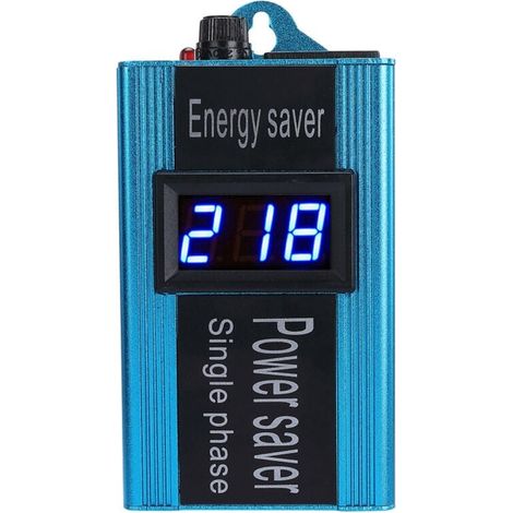 Dispositifs D'éConomie D'éNergie Intelligents D'éConomiseur D'éNergie BoîTe D'éConomie D'éLectricité D'éConomiseur de Facteur de Puissance Intelligent 100KW Bleu Prise EuropéEnne-LIAIKI (1/5)
