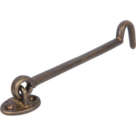 Fensterverschluss im chinesischen Stil, Haltehaken aus antikem Messing, Sicherheitsverschluss, Windstopper, Bronze (1/5)