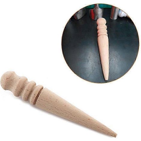 Baguette de polissage pour bords de cuir, outil de fraisage pour cuir, bâtonnet rond en bois, outils pour cuir (1/5)