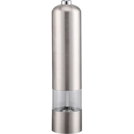 Moulin à sel et poivre électrique, à piles, lame de meulage en céramique, secoueur automatique en acier inoxydable (1/5)