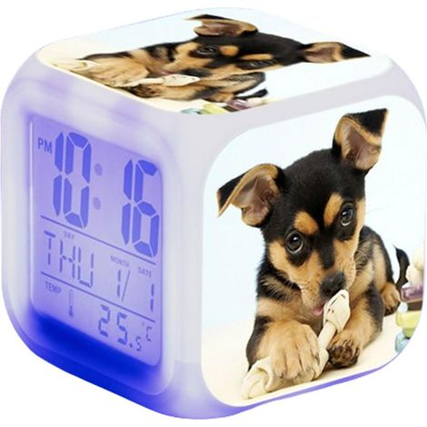 LED Cube avec lumières Enfants réveils 7 Couleurs de (1/5)