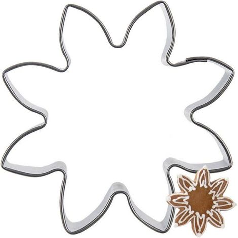 Découpeur À Biscuits - Fleur - 6 x 6 cm - Acier Inoxydable - Lavable Au Lave-Vaisselle (1/5)