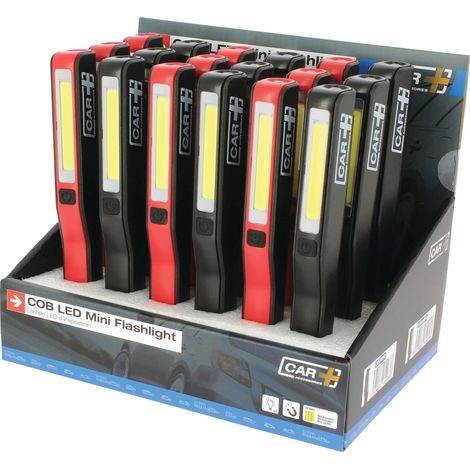 Lampes De Travail Stylo - Display De 18pcs -NOIR +ROUGE-