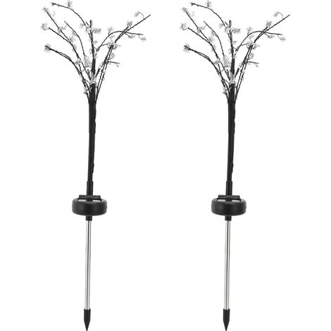 Guirlande lumineuse LED solaire étanche à cinq branches en forme d'étoile pour pelouse, jardin et terrasse (1/4)