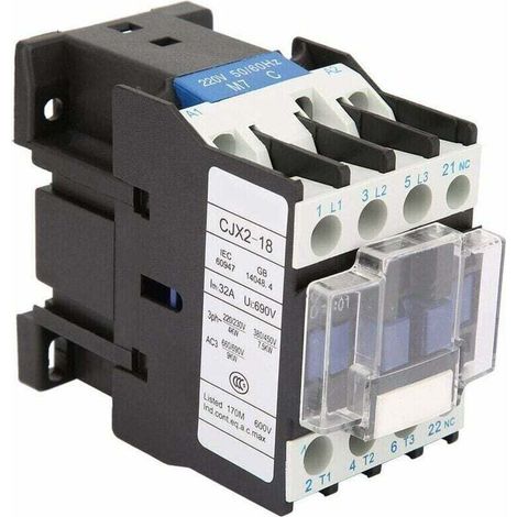Contacteur AC Contacteur Électrique Industriel Contacteur à Trois Pôles à Haute Sensibilité CJX2-1801 (1/4)