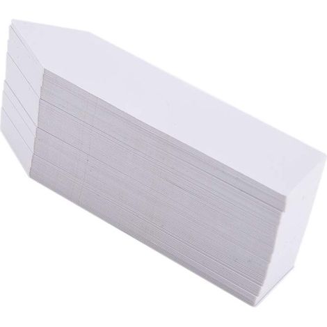 Rubberskin Pack de 100 Panneaux de Plantes, Bouchons de Plantes 10x2CM, Bouchons de Jardin en Plastique, étiquetage D'étiquettes de Plantes, Panneaux à Base de Plantes, étiquetage de Panneaux de(Blanc (1/5)