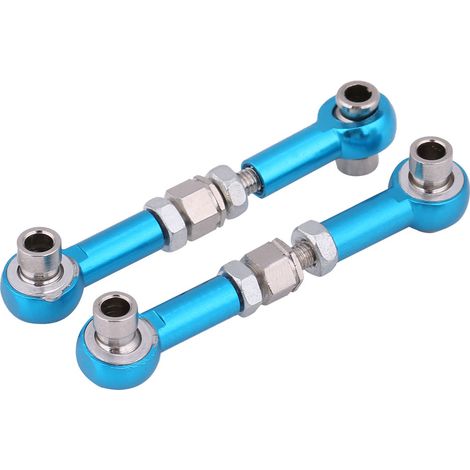 Tige de direction en alliage d'aluminium usinée CNC pour voiture RC - Pièce de rechange bleue (1/5)