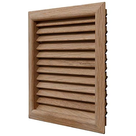 La Ventilazione LGES160T Grille de ventilation carree en teck a encastrer Dimensions 172 x 172 mm (1/5)