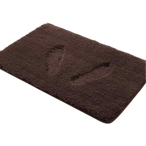 Tappetino da bagno extra spesso e antiscivolo, realizzato in morbida e assorbente microfibra, lavabile, per il pavimento del soggiorno, della camera da letto, della doccia e della vasca da bagno, 40,6