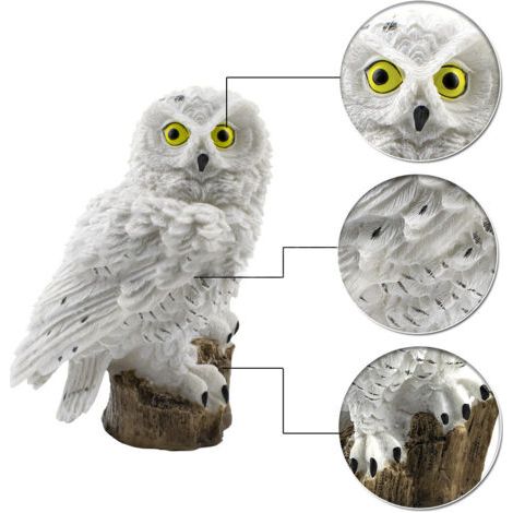 Applicable Solaire Lampe de Pelouse, Lampe de Décoration de Jardin Lumière Solaire Extérieure Imperméable Chemin Pelouse Cour Lampes de Jardin Owl Design (1/5)