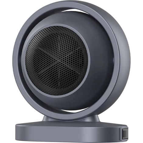 Chauffage électrique Portable 380W, ventilateur de bureau, poêle, souffleur d'air chaud, Mini radiateur, for la maison, le bureau, la pièce, for l'hiver, faible consommation(Grijs) (1/4)