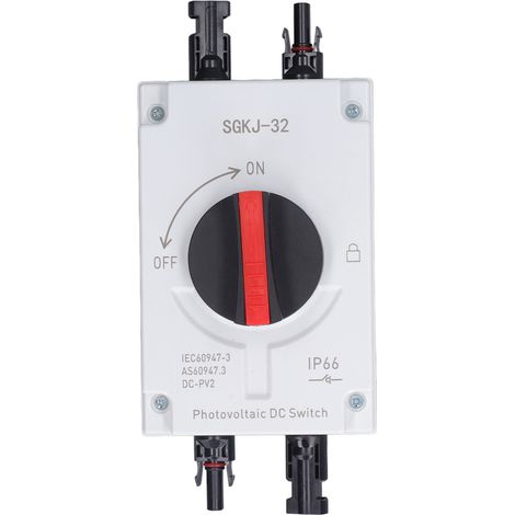 40A 4P 1200V Wasserdichter DC-Trennschalter mit Y2-Stecker, Solartrennschalter für Wohnmobil/Boot, Wasserdichter Photovoltaik-Leistungsschalter (1/5)