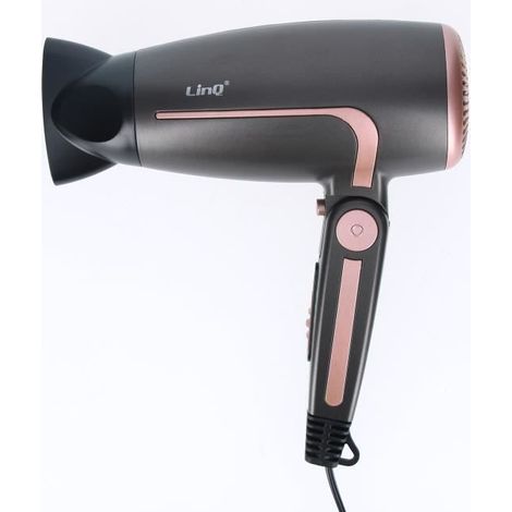 Sèche-cheveux de voyage - LINQ - Mini 2000W - Pliable - Contrôle de température - Noir-Or