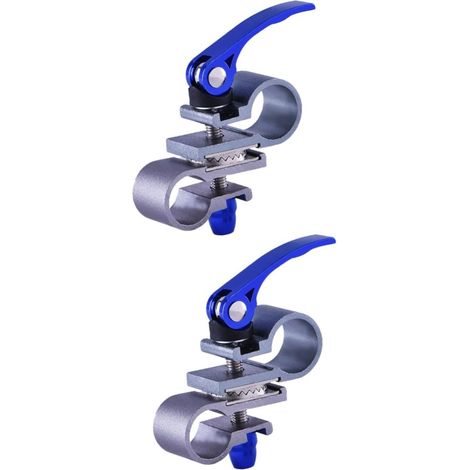 Set mit 2 Sonnenschirmzubehörteilen: Outdoor-Schirmhalter, faltbarer Angelschirmverbinder, Terrassenschirm mit verstellbarer Klemmbasis, UV-Clip-Stützen