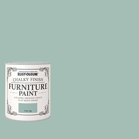 Rust-Oleum Chalk Chalky Furniture Paint Duck Egg 125ML