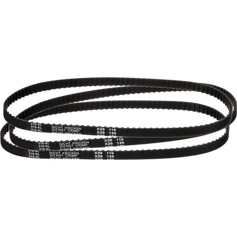 3Pcs 210XL 037 Timing Belt 105 Teeth Black Rubber Toothed Timing Belt, 10mm Width, 5.08mm Pitch, Timing Belt for 3D Printer (1/5)