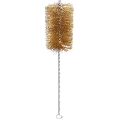Brosse de nettoyage de cheminée en fil de cuivre, brosse tubulaire en fil de cuivre à long manche, pour le décapage et le polissage, diamètre 50 mm (1/5)