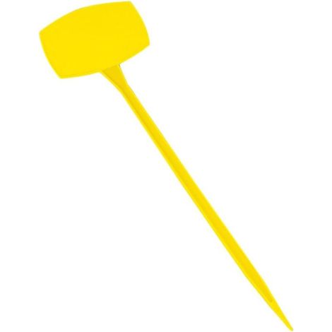 Lot de 10 50 cm étiquettes en Plastique pour Plantes Grasses, Fleurs, légumes, Herbes, Jaunes pour la Maison, Le Jardin, Le Parc