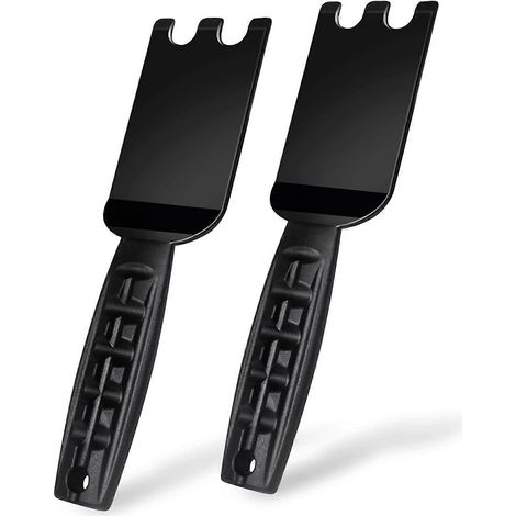 Lot de 2 spatules/grattoirs pour grillades, excellente brosse pour grillades/outils de nettoyage exceptionnels, peuvent également être utilisés pour la presse à panini [jkw] (1/5)
